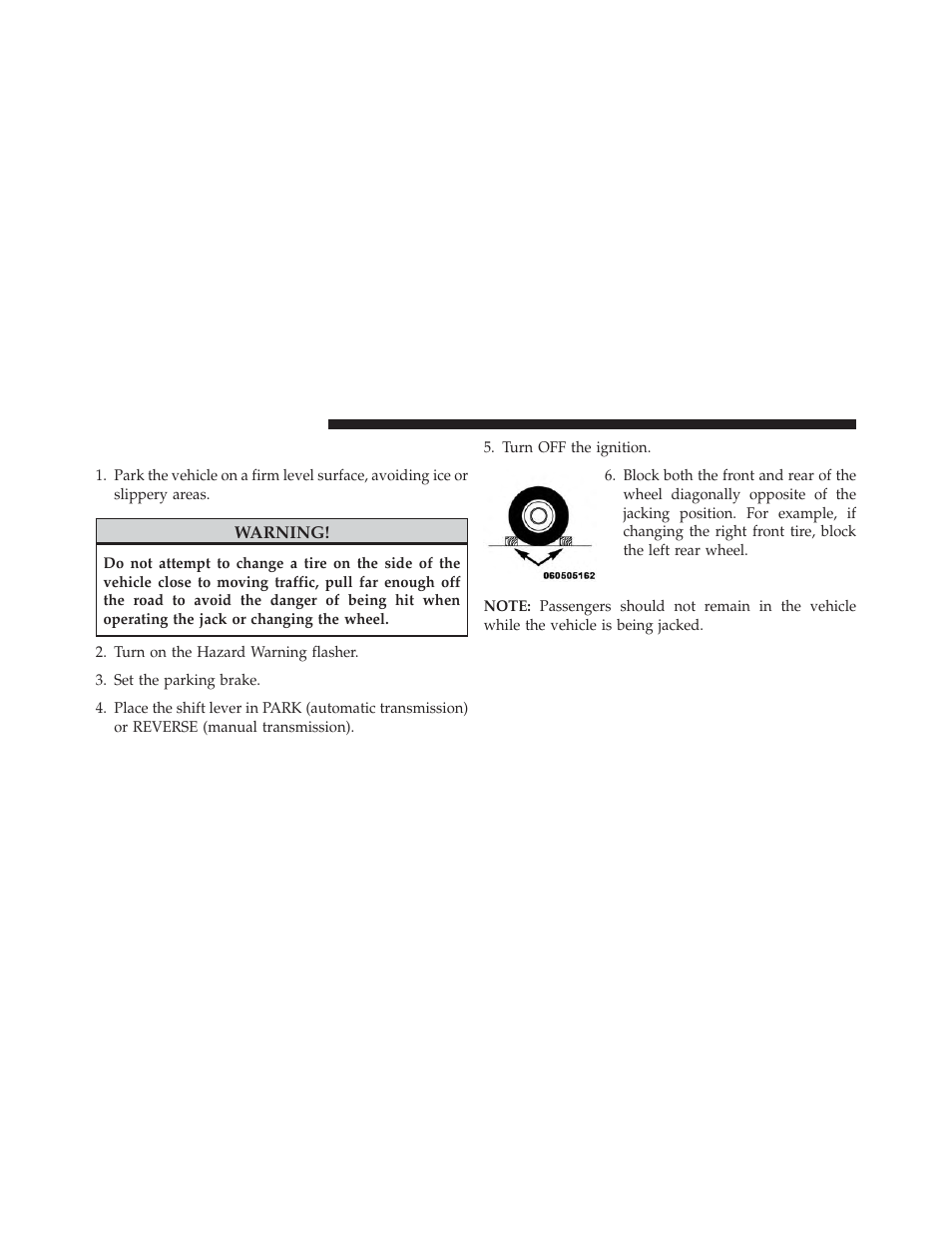 Preparations for jacking | Jeep 2014 Patriot - Owner Manual User Manual | Page 442 / 568