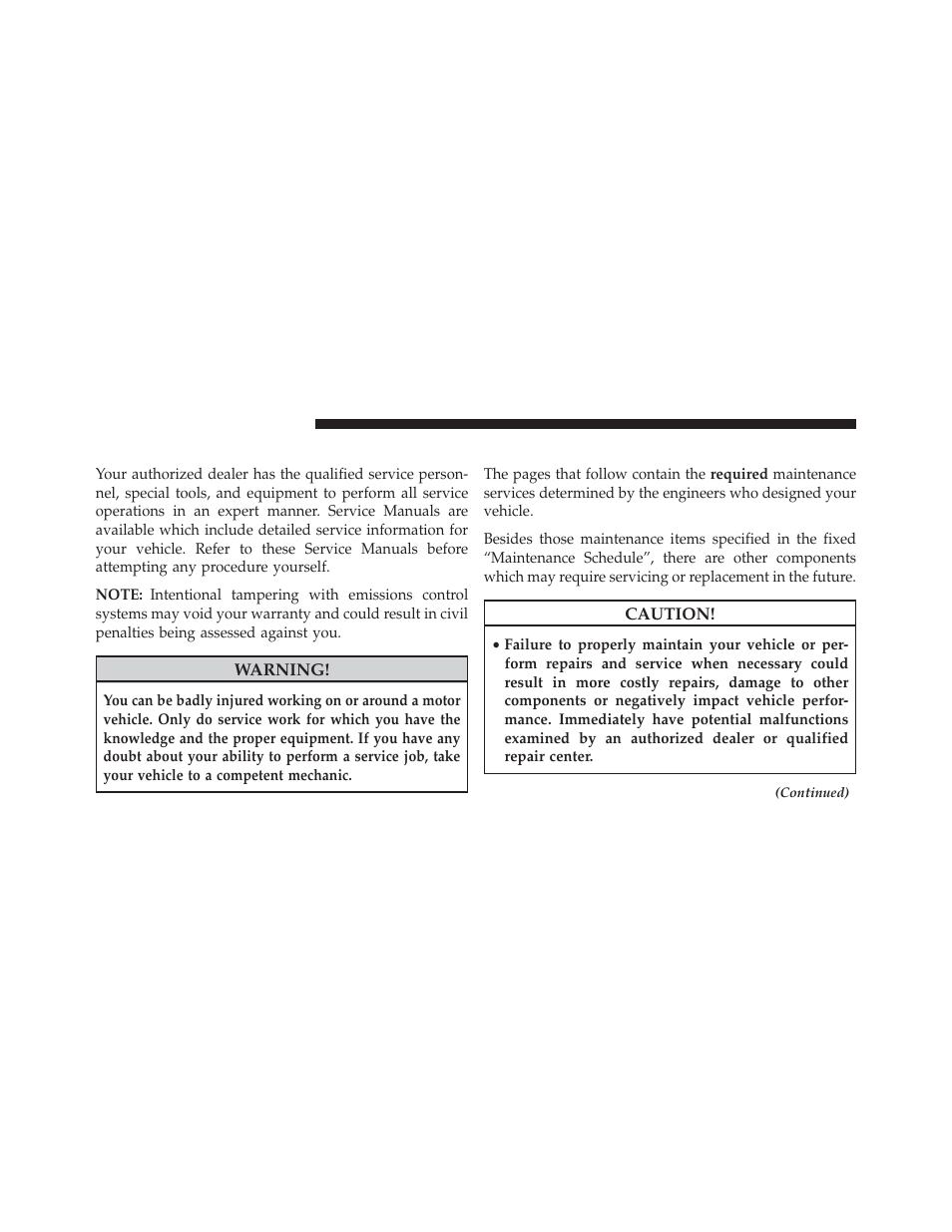 Dealer service, Maintenance procedures | Jeep 2014 Patriot - Owner Manual User Manual | Page 480 / 568