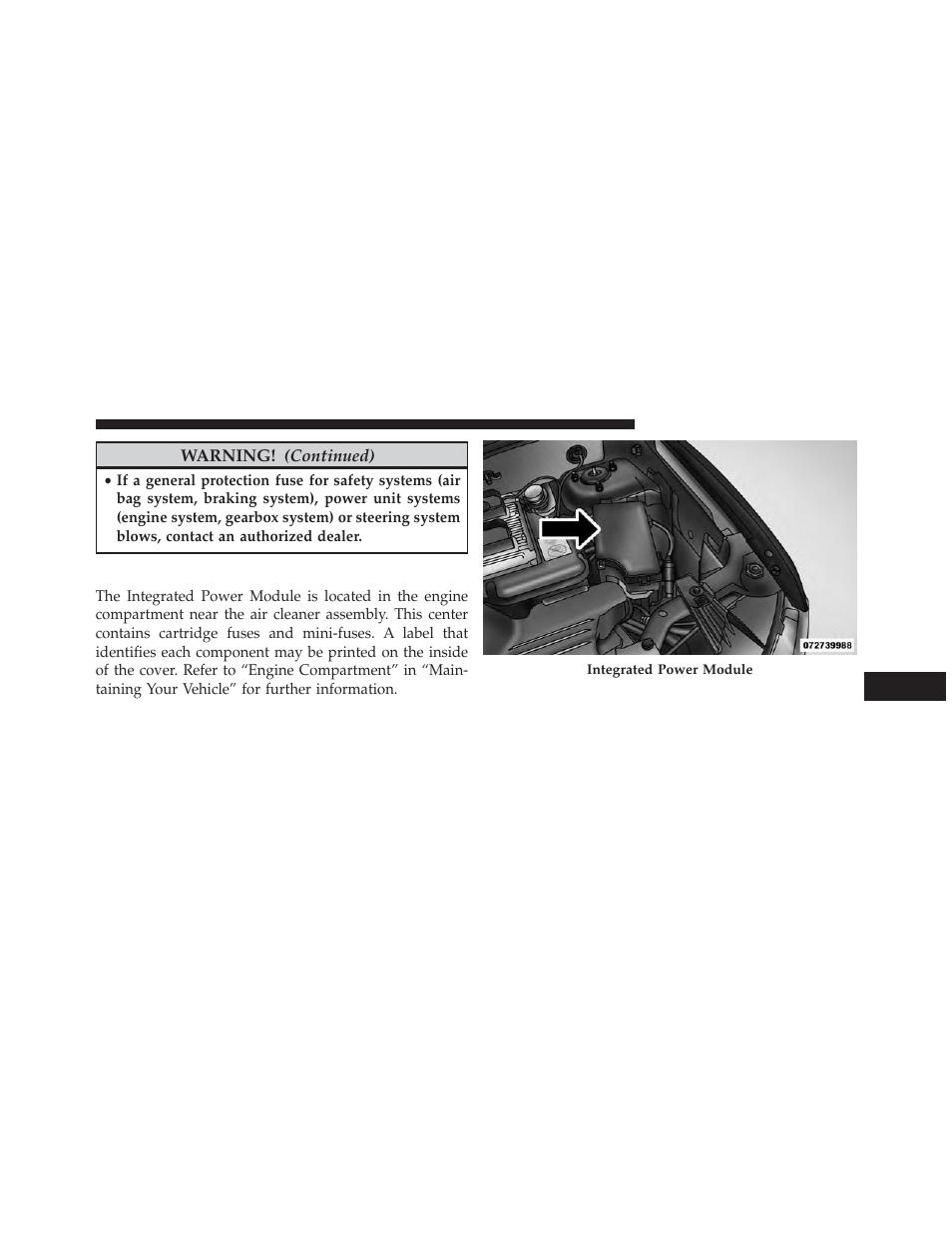 Integrated power module | Jeep 2014 Patriot - Owner Manual User Manual | Page 515 / 568