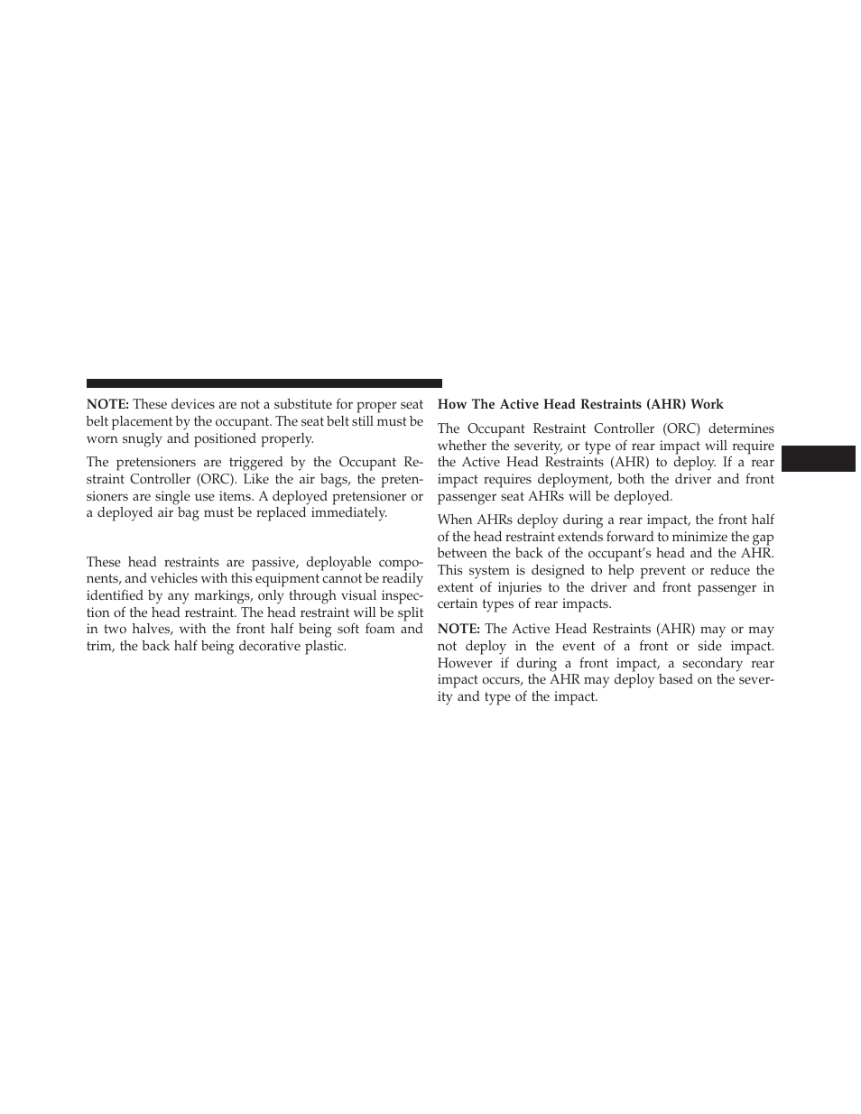 Supplemental active head restraints (ahr) | Jeep 2014 Patriot - Owner Manual User Manual | Page 57 / 568