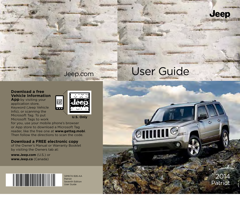 Jeep 2014 Patriot - User Guide User Manual | 126 pages