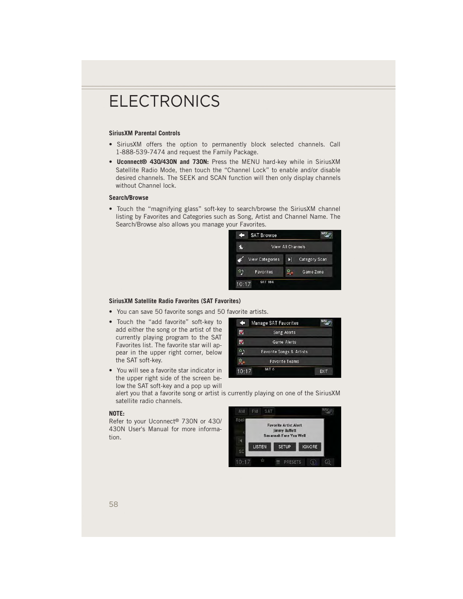 Electronics | Jeep 2014 Patriot - User Guide User Manual | Page 60 / 126