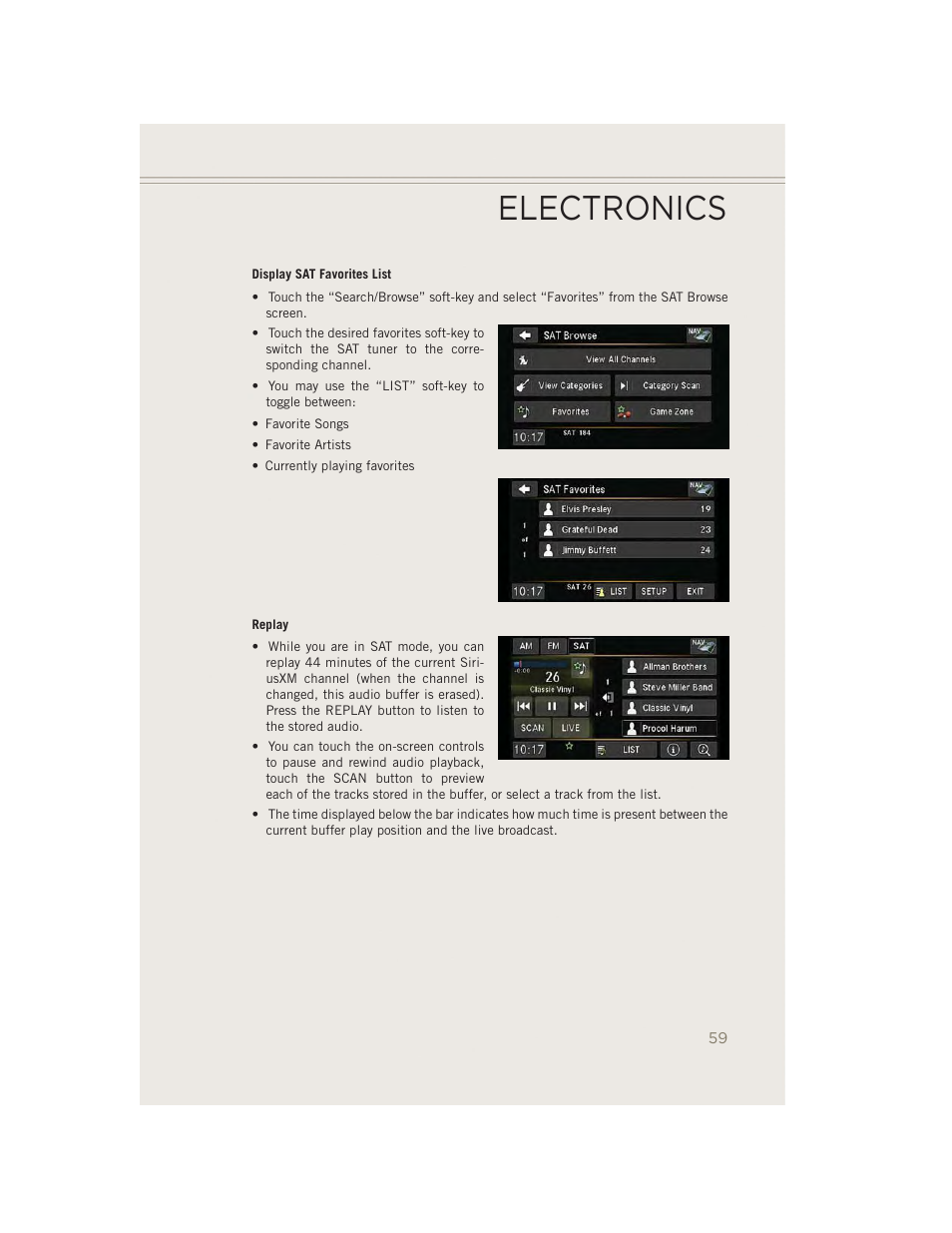 Electronics | Jeep 2014 Patriot - User Guide User Manual | Page 61 / 126