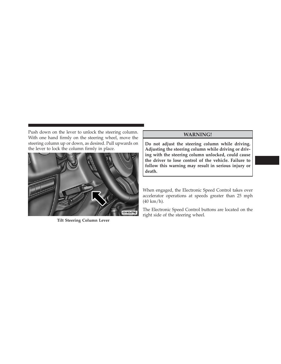 Electronic speed control — if equipped, Electronic speed control — if, Equipped | Jeep 2014 Wrangler - Owner Manual User Manual | Page 183 / 678