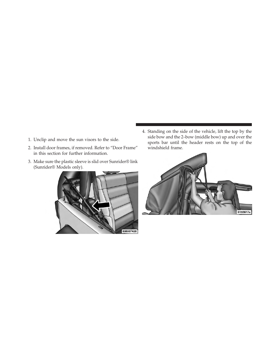 Raising the soft top | Jeep 2014 Wrangler - Owner Manual User Manual | Page 248 / 678