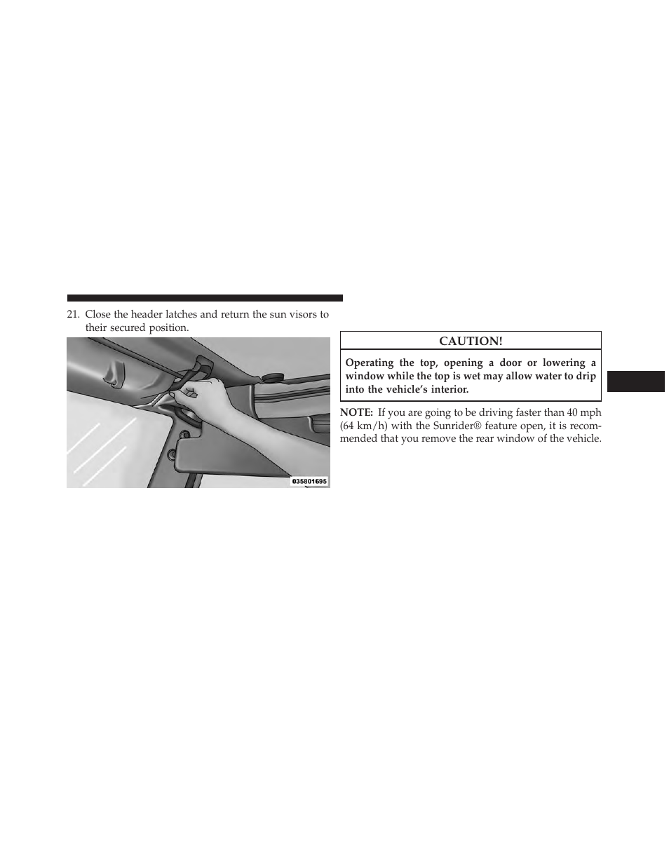 Sunrider® (two-door models) | Jeep 2014 Wrangler - Owner Manual User Manual | Page 289 / 678