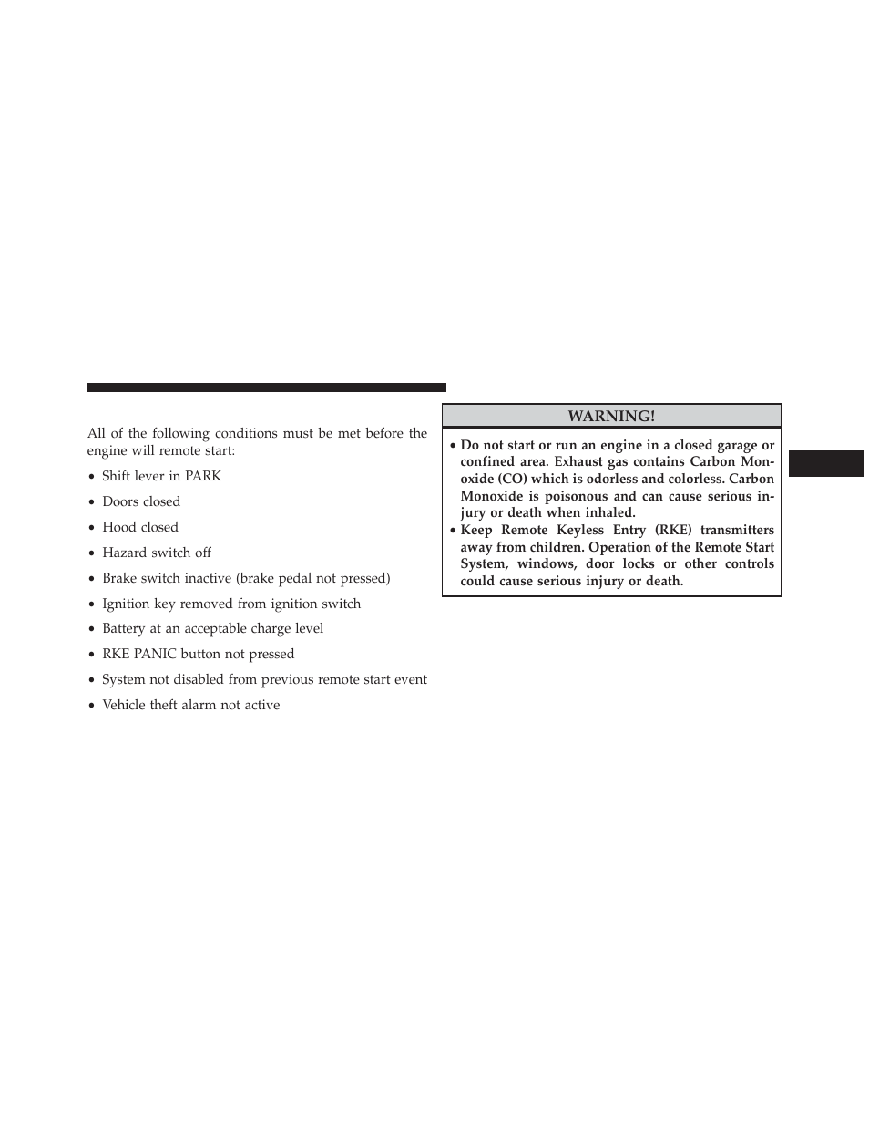 How to use remote start | Jeep 2014 Wrangler - Owner Manual User Manual | Page 33 / 678