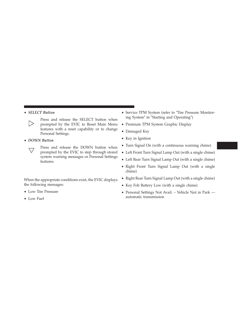 Electronic vehicle information center (evic), Displays | Jeep 2014 Wrangler - Owner Manual User Manual | Page 333 / 678