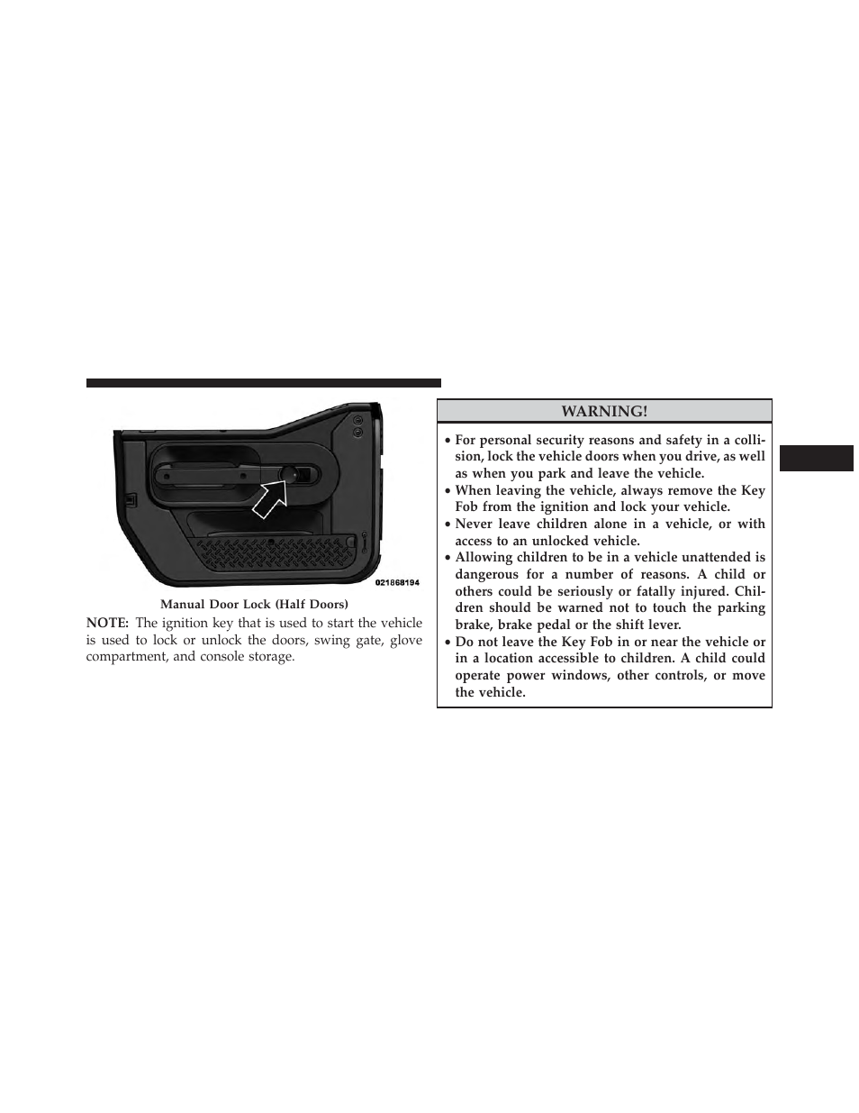 Jeep 2014 Wrangler - Owner Manual User Manual | Page 43 / 678