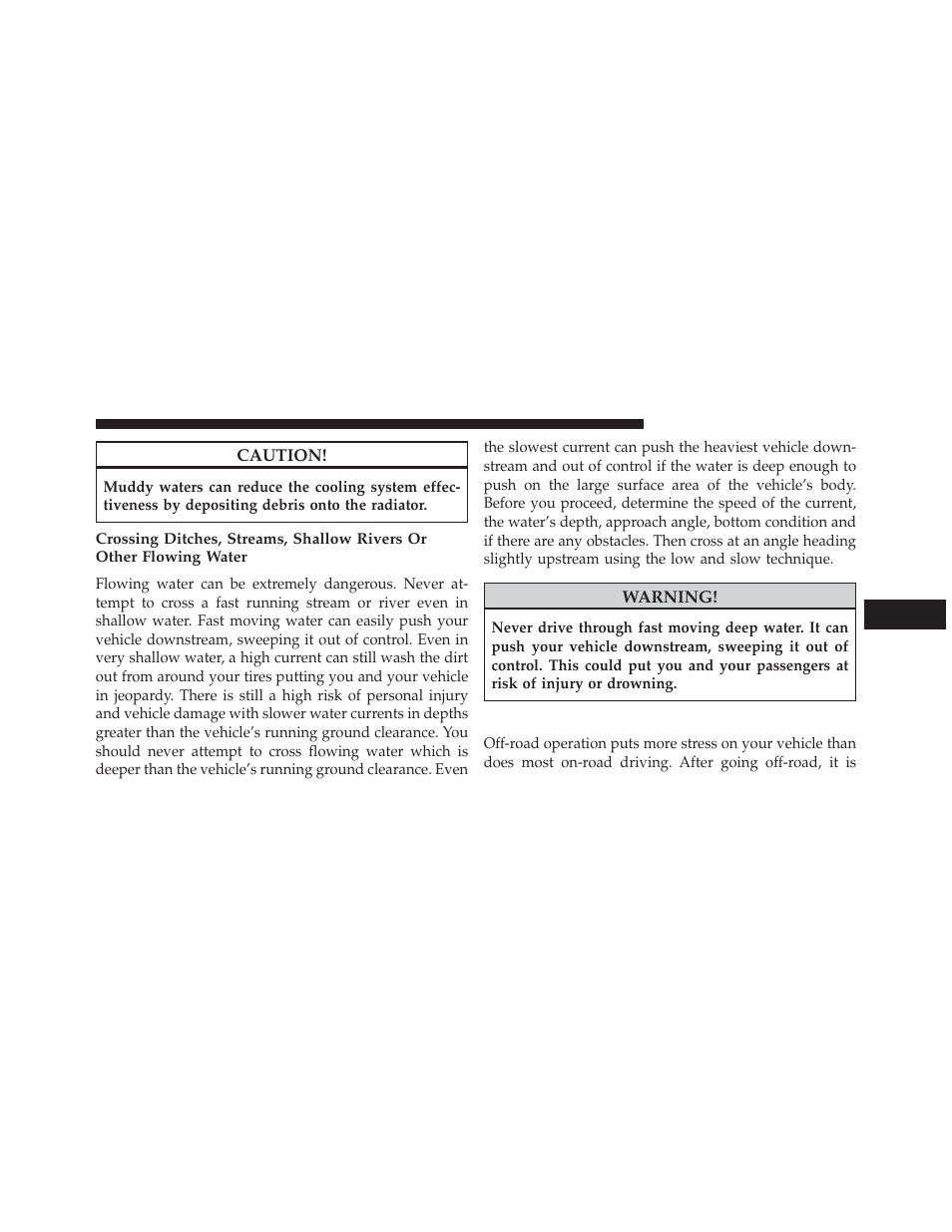 After driving off-road | Jeep 2014 Wrangler - Owner Manual User Manual | Page 461 / 678