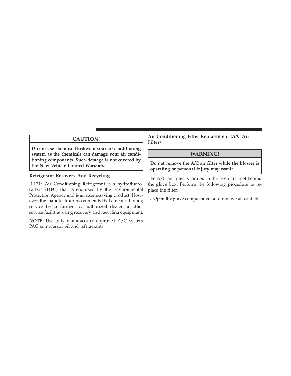 Refrigerant recovery and recycling | Jeep 2014 Wrangler - Owner Manual User Manual | Page 592 / 678