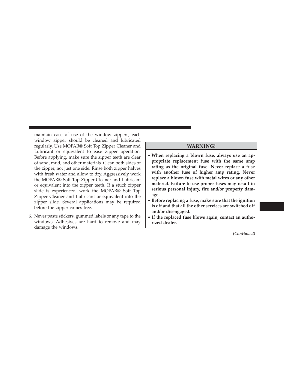 Fuses | Jeep 2014 Wrangler - Owner Manual User Manual | Page 621 / 678