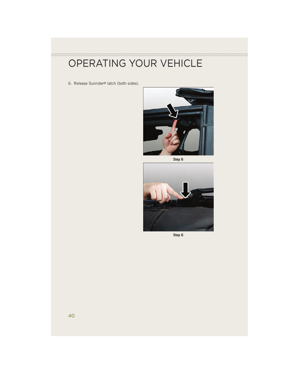 Operating your vehicle | Jeep 2014 Wrangler - User Guide User Manual | Page 42 / 148