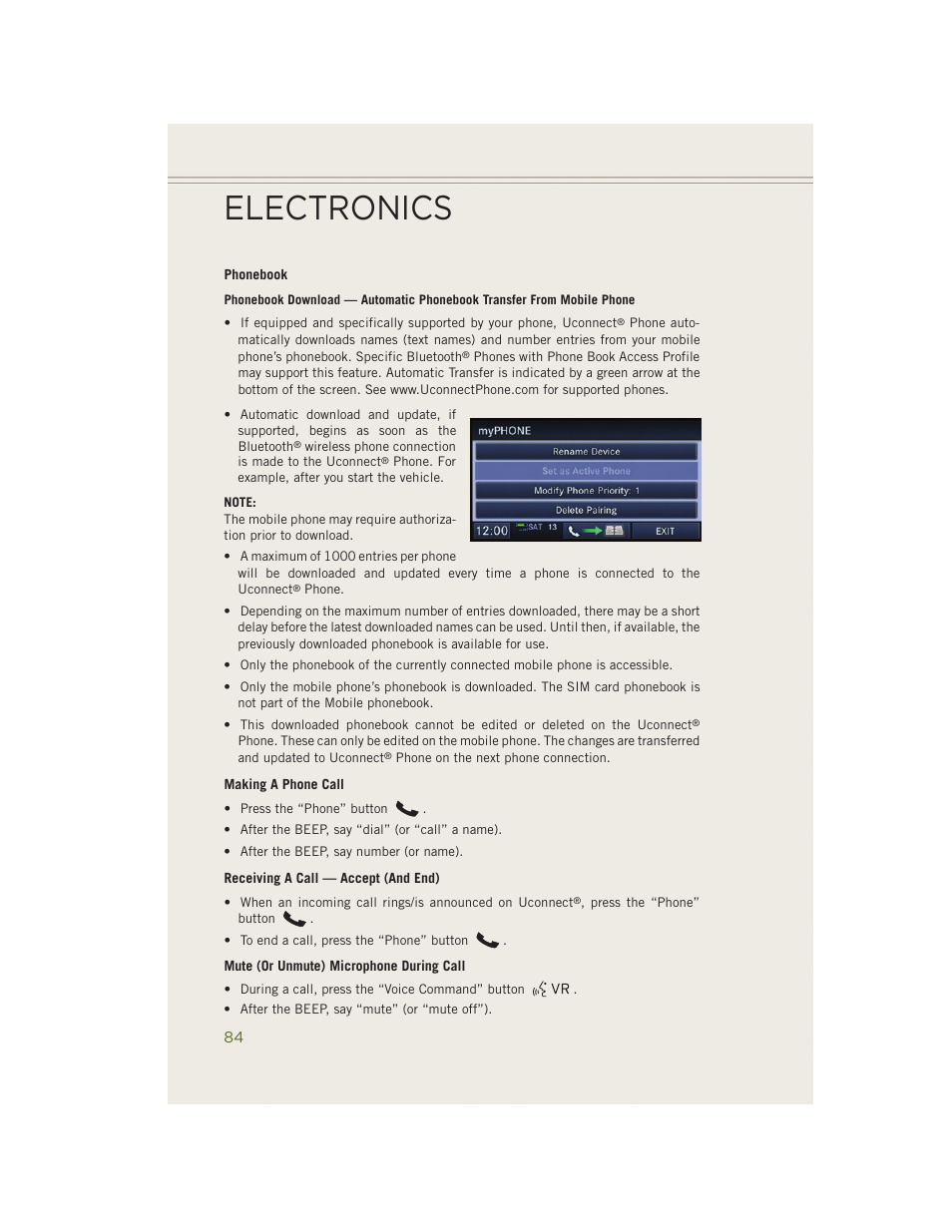 Electronics | Jeep 2014 Wrangler - User Guide User Manual | Page 86 / 148