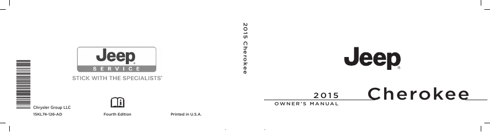 Jeep 2015 Cherokee - Owner Manual User Manual | 758 pages