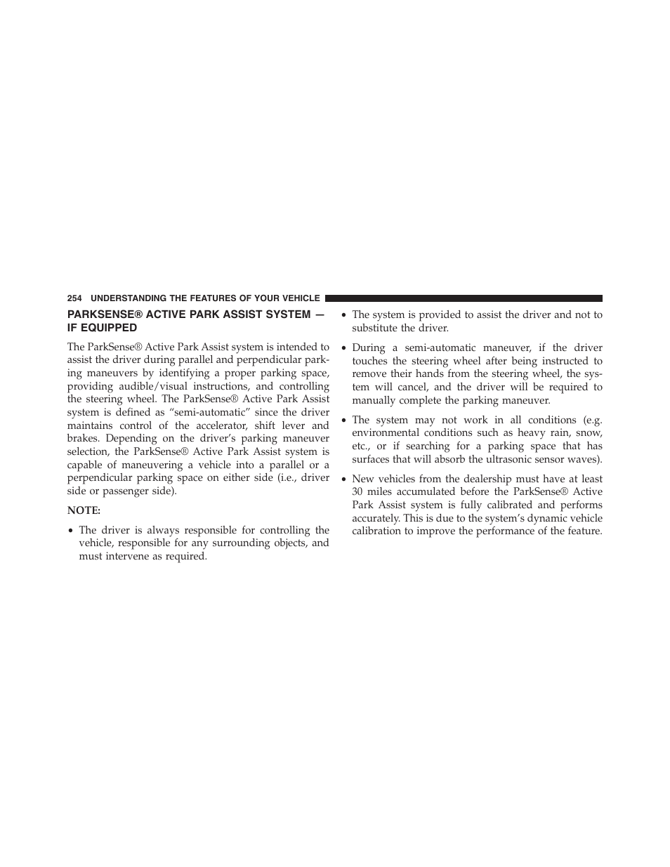 Parksense® active park assist system — if equipped, Parksense® active park assist system, If equipped | Jeep 2015 Cherokee - Owner Manual User Manual | Page 256 / 758