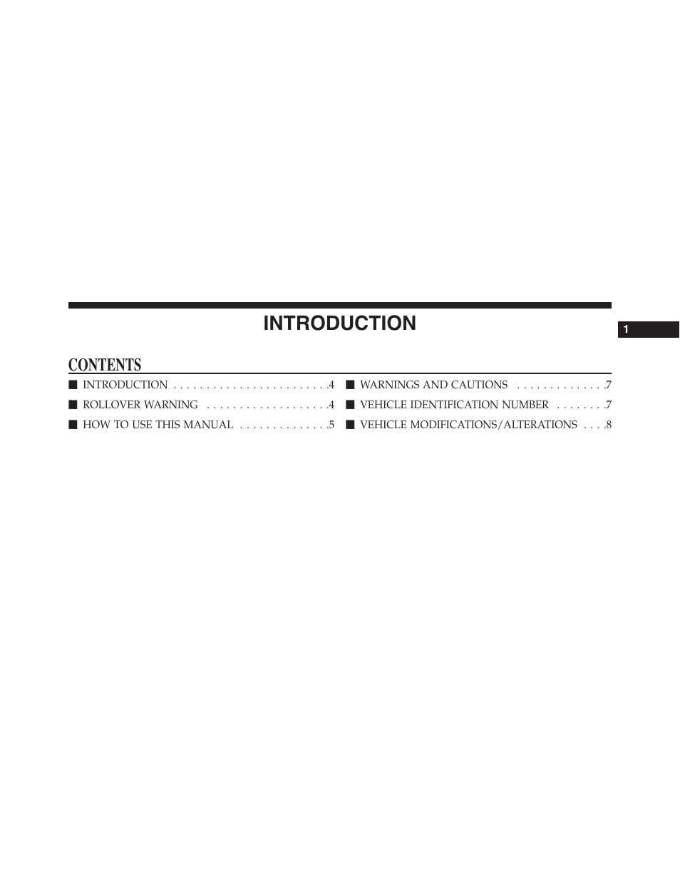 Jeep 2015 Cherokee - Owner Manual User Manual | Page 5 / 758