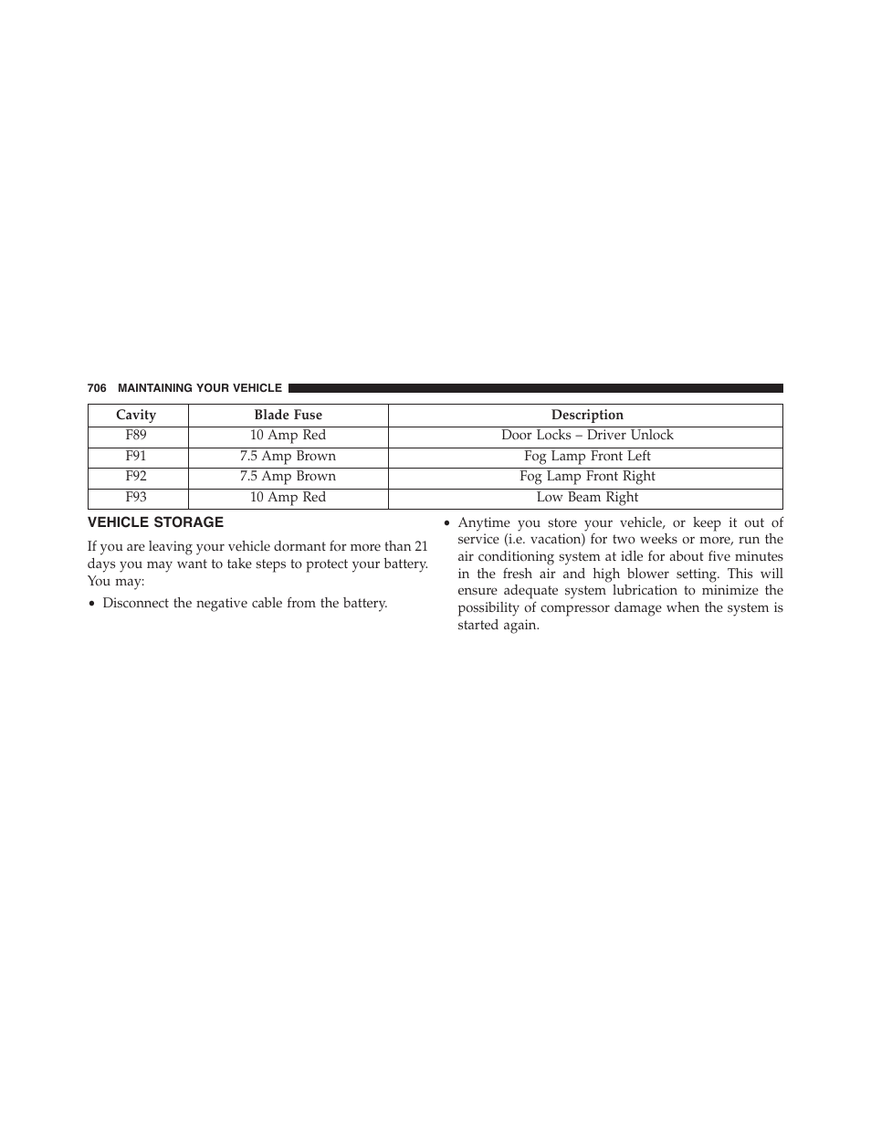 Vehicle storage | Jeep 2015 Cherokee - Owner Manual User Manual | Page 708 / 758