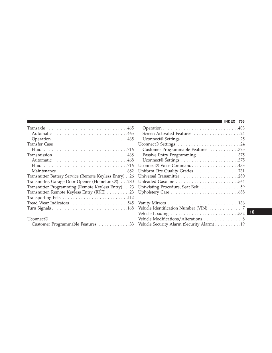Jeep 2015 Cherokee - Owner Manual User Manual | Page 755 / 758