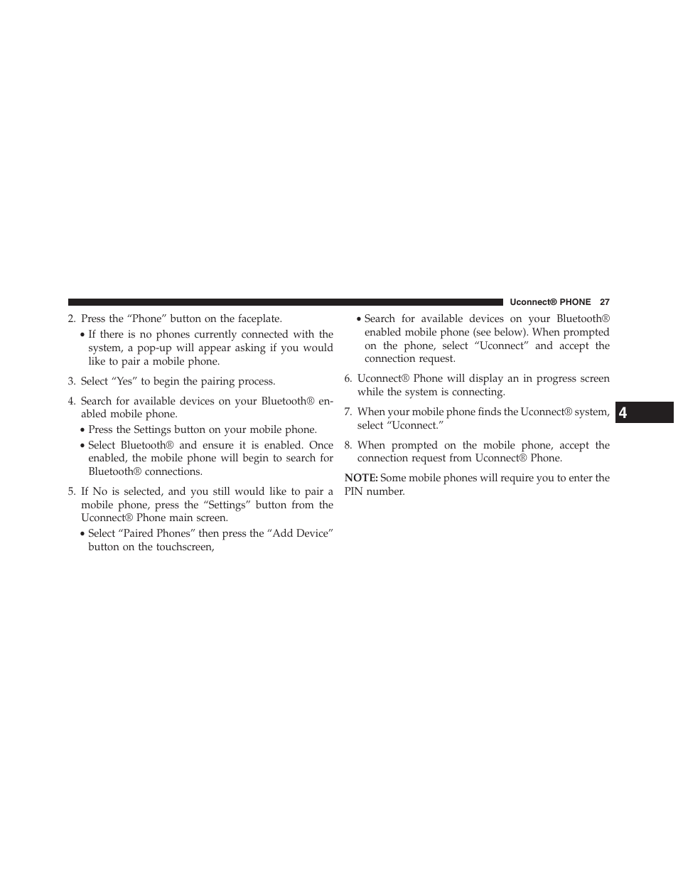 Chrysler uconnect 5.0 for Chrysler User Manual | Page 28 / 56