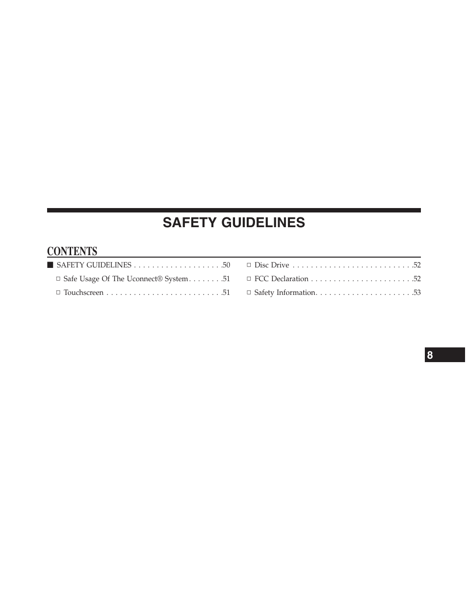 Chrysler uconnect 5.0 for Chrysler User Manual | Page 50 / 56