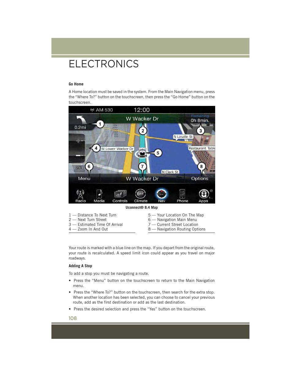 Electronics | Jeep 2015 Cherokee - User Guide User Manual | Page 110 / 244