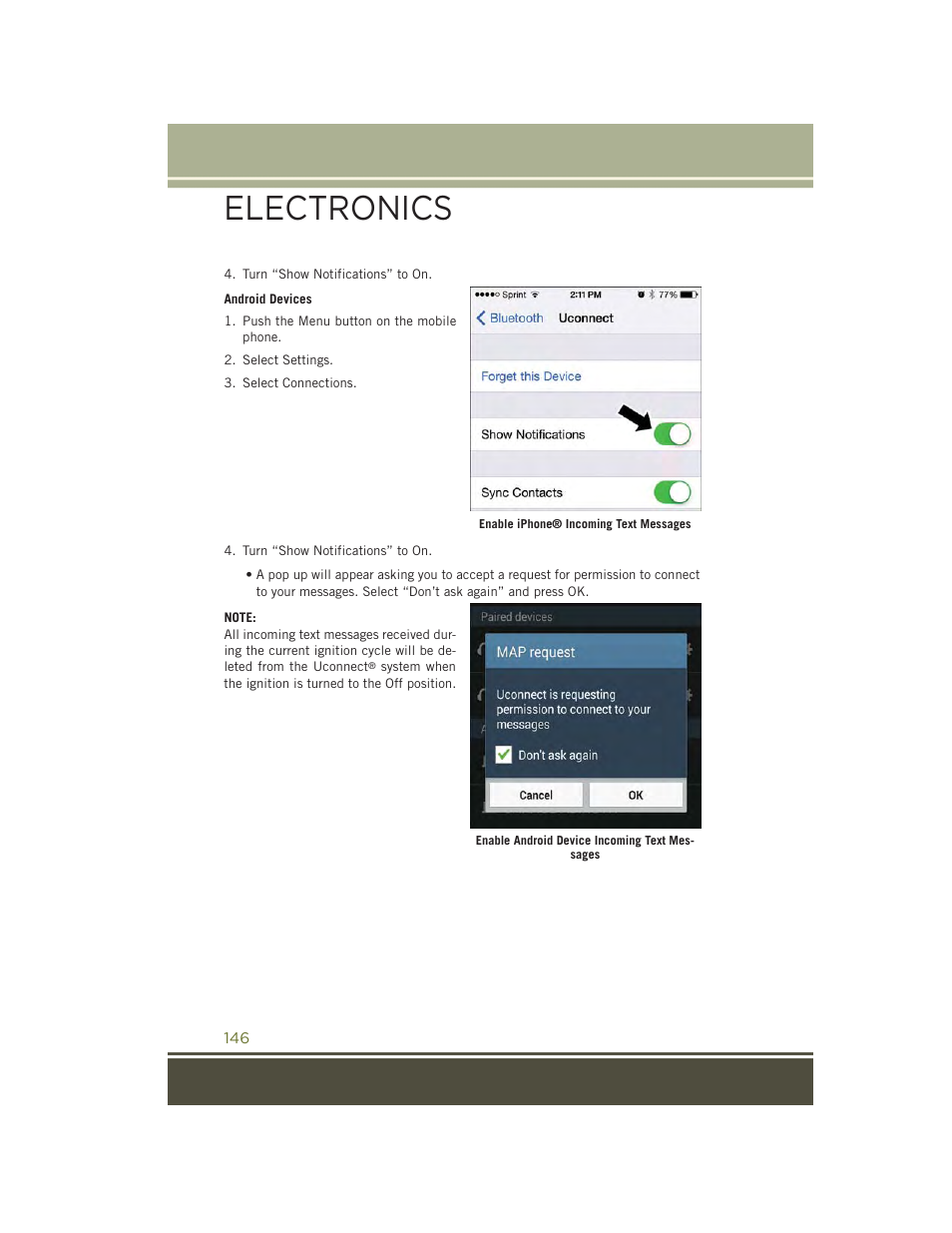 Electronics | Jeep 2015 Cherokee - User Guide User Manual | Page 148 / 244