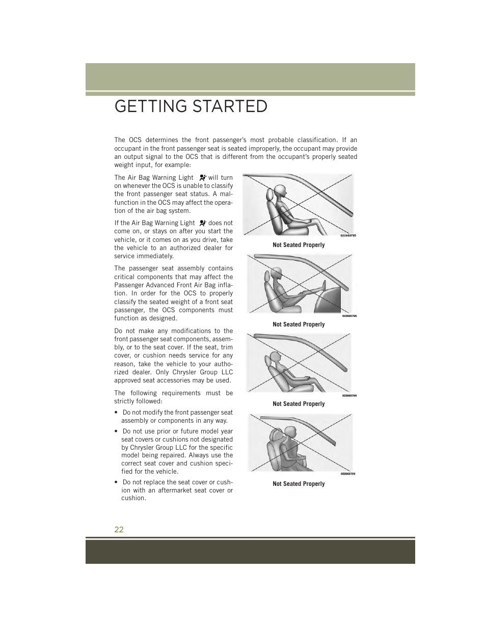Getting started | Jeep 2015 Cherokee - User Guide User Manual | Page 24 / 244