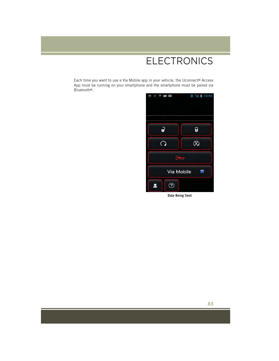 Electronics | Jeep 2015 Cherokee - User Guide User Manual | Page 85 / 244