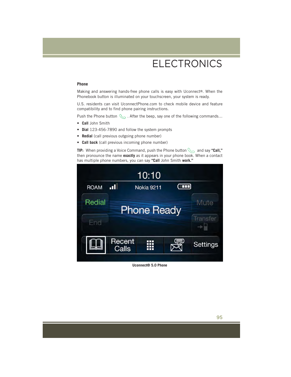 Electronics | Jeep 2015 Cherokee - User Guide User Manual | Page 97 / 244
