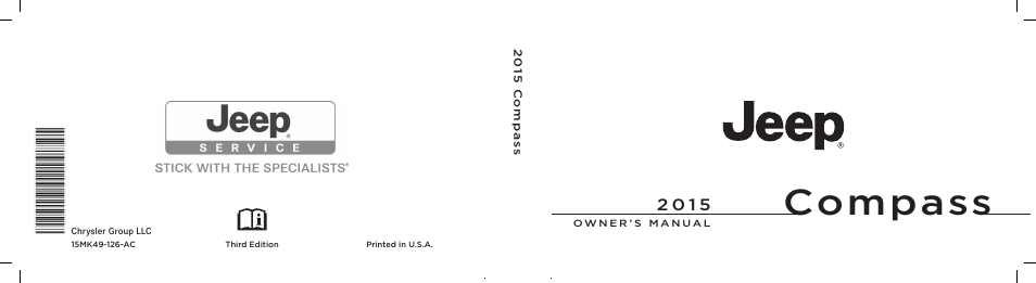 Jeep 2015 Compass - Owner Manual User Manual | 572 pages