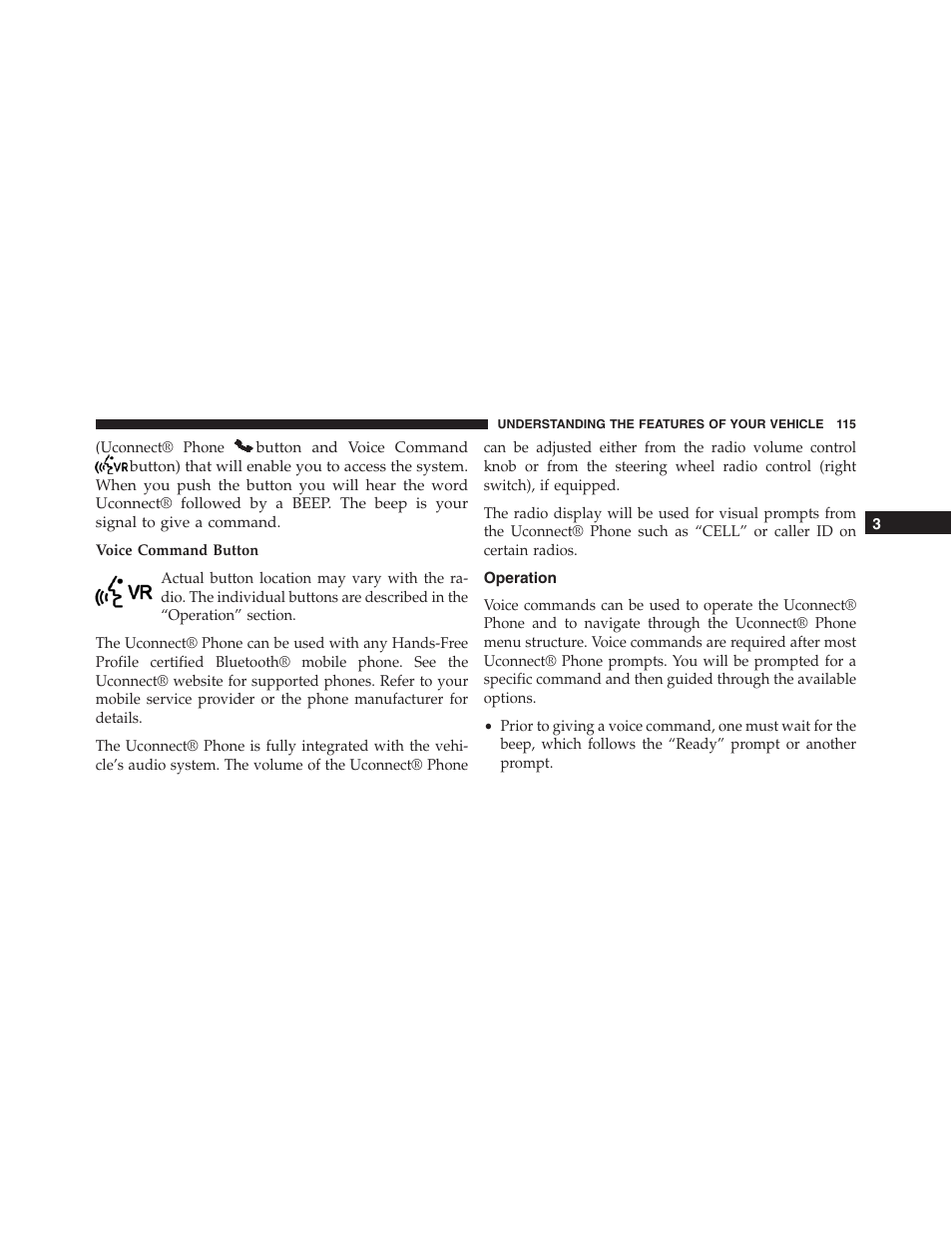 Operation | Jeep 2015 Compass - Owner Manual User Manual | Page 117 / 572
