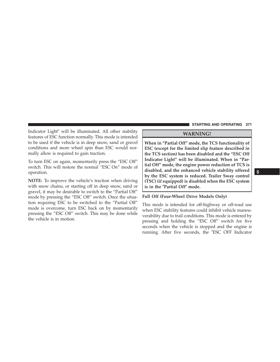Jeep 2015 Compass - Owner Manual User Manual | Page 373 / 572