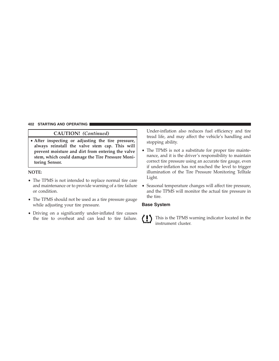 Base system | Jeep 2015 Compass - Owner Manual User Manual | Page 404 / 572