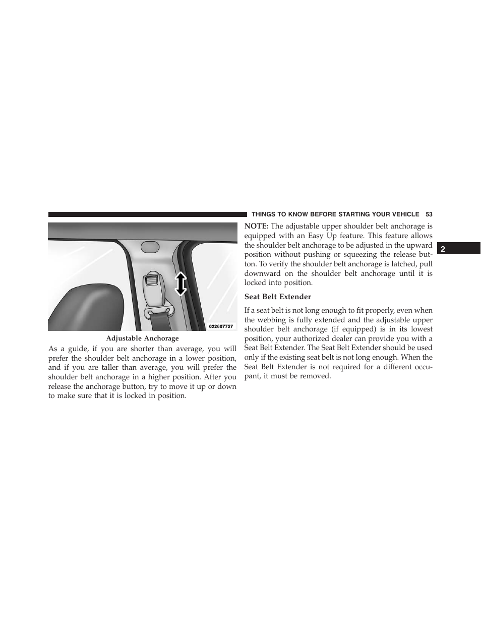 Seat belt extender | Jeep 2015 Compass - Owner Manual User Manual | Page 55 / 572