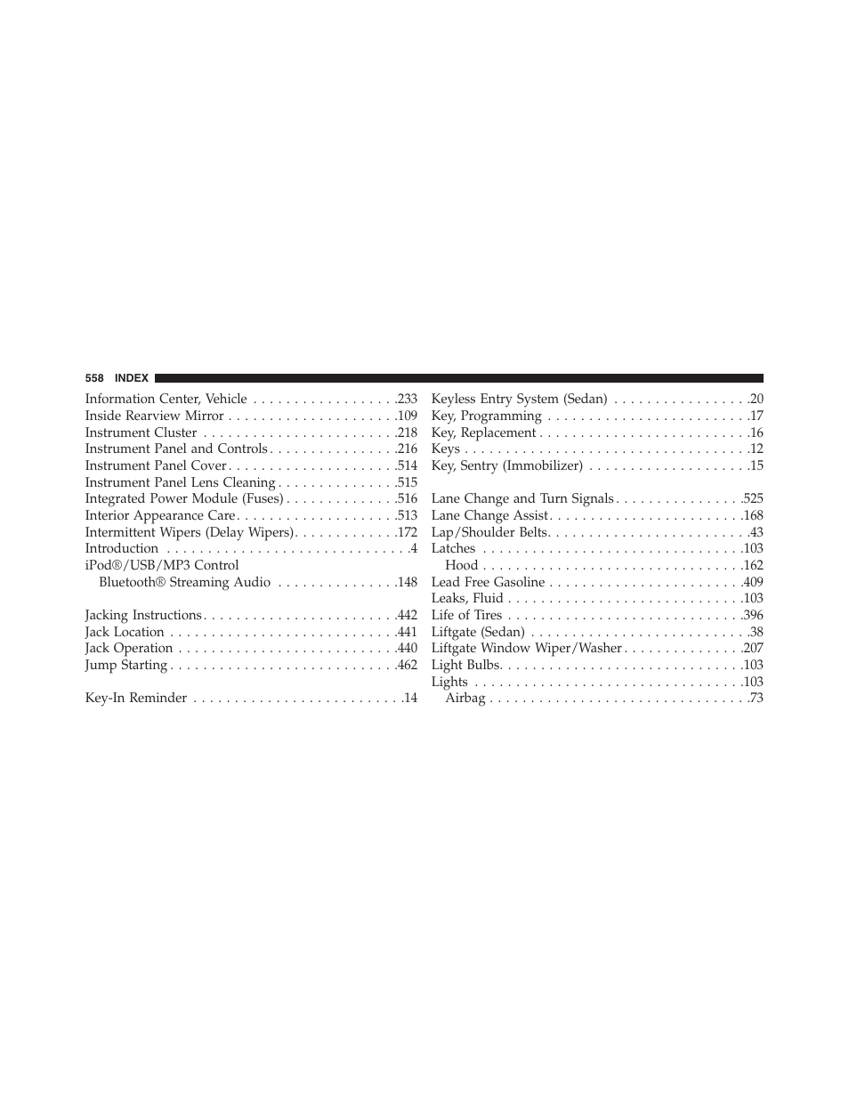 Jeep 2015 Compass - Owner Manual User Manual | Page 560 / 572