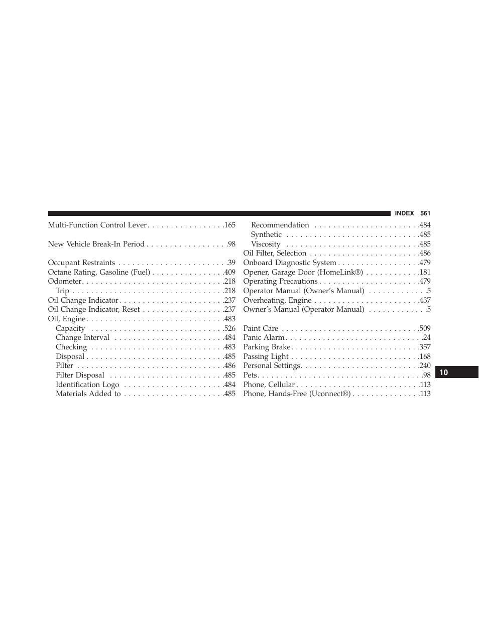 Jeep 2015 Compass - Owner Manual User Manual | Page 563 / 572