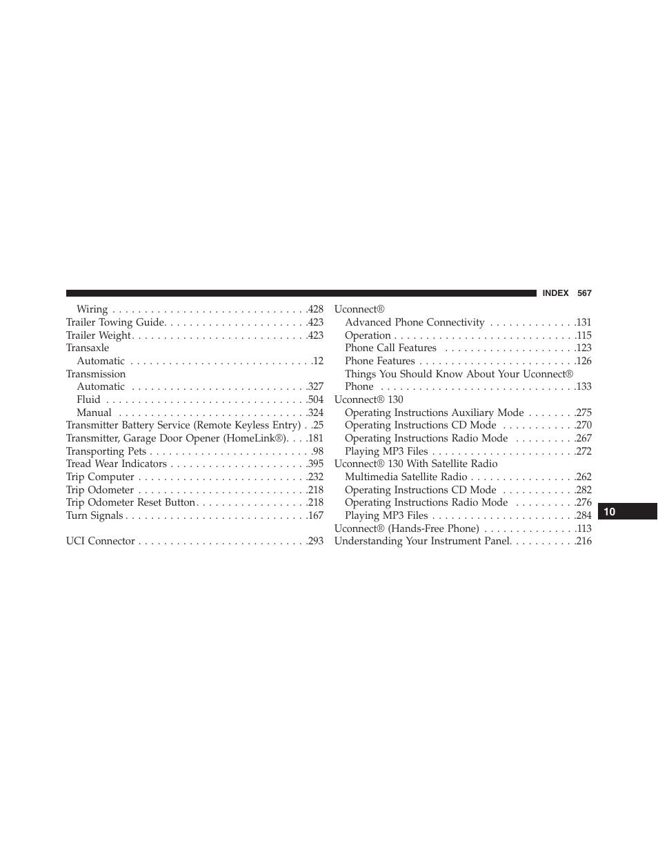 Jeep 2015 Compass - Owner Manual User Manual | Page 569 / 572