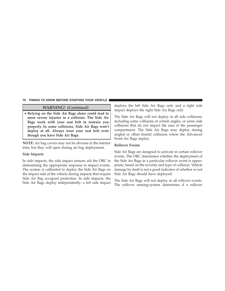Jeep 2015 Compass - Owner Manual User Manual | Page 72 / 572