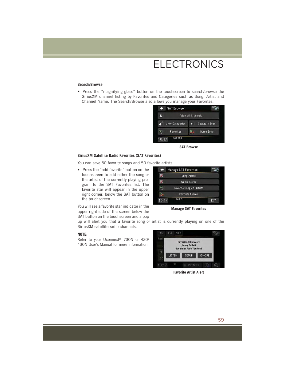 Electronics | Jeep 2015 Compass - User Guide User Manual | Page 61 / 132