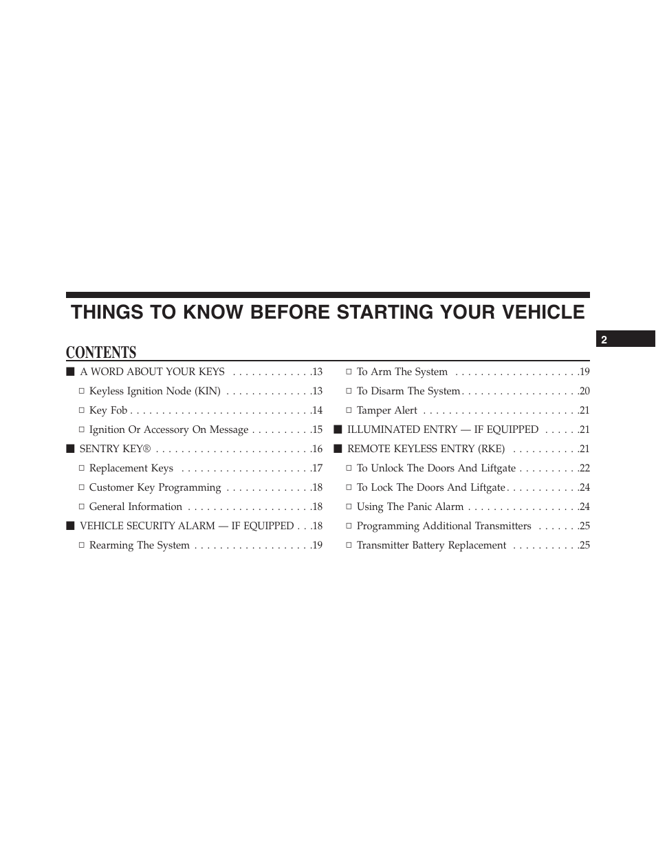 Jeep 2015 Grand Cherokee - Owner Manual User Manual | Page 13 / 709