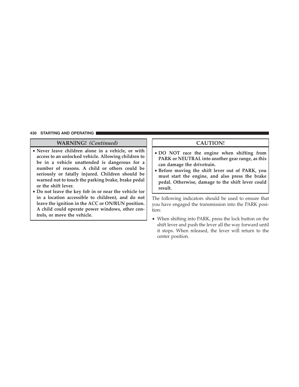 Jeep 2015 Grand Cherokee - Owner Manual User Manual | Page 432 / 709