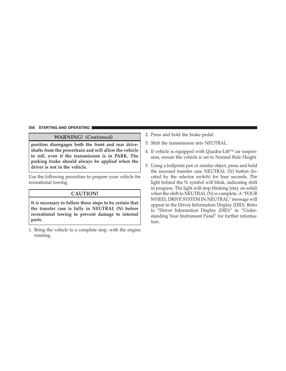 Jeep 2015 Grand Cherokee - Owner Manual User Manual | Page 558 / 709