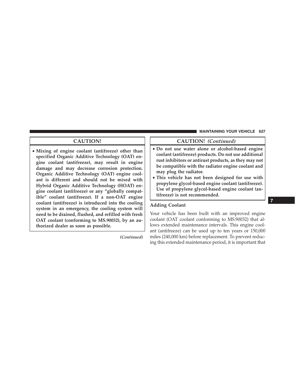 Adding coolant | Jeep 2015 Grand Cherokee - Owner Manual User Manual | Page 629 / 709