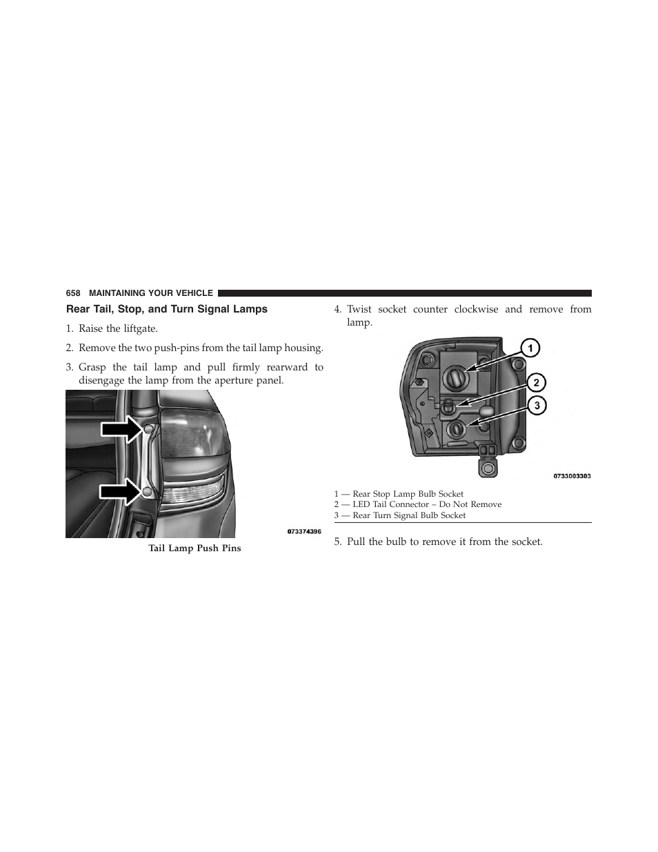 Rear tail, stop, and turn signal lamps | Jeep 2015 Grand Cherokee - Owner Manual User Manual | Page 660 / 709