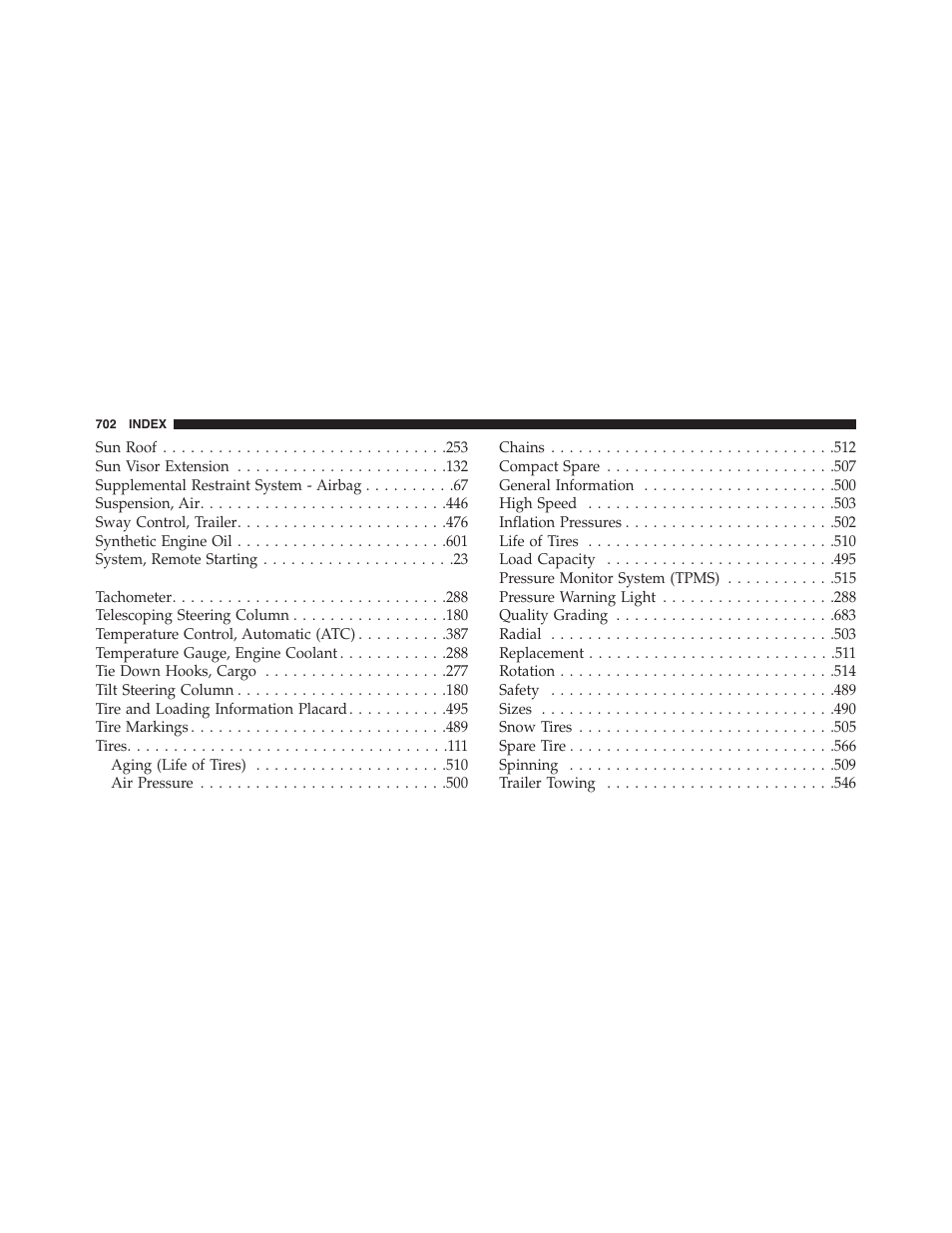 Jeep 2015 Grand Cherokee - Owner Manual User Manual | Page 704 / 709