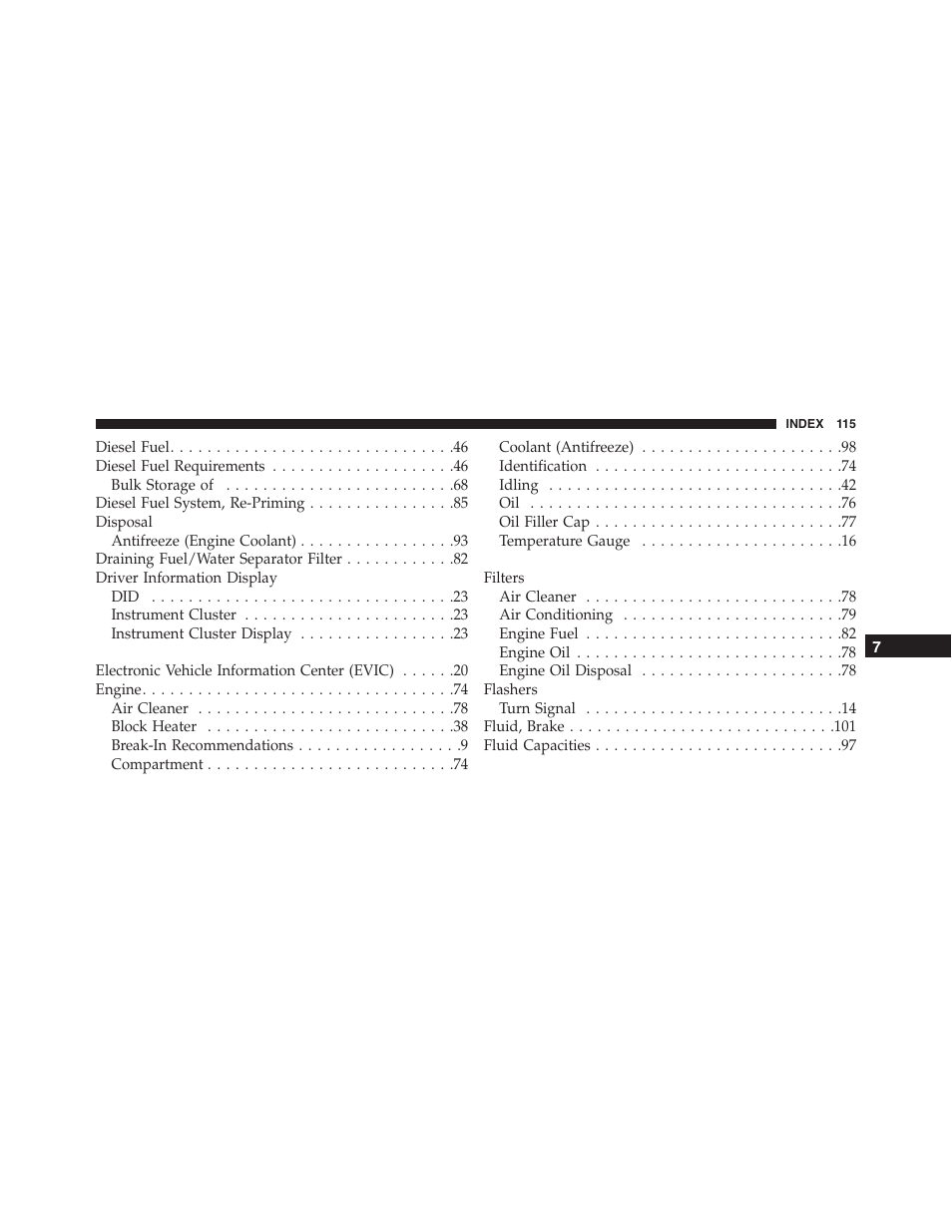 Jeep 2015 Grand Cherokee - Diesel Supplement User Manual | Page 117 / 122