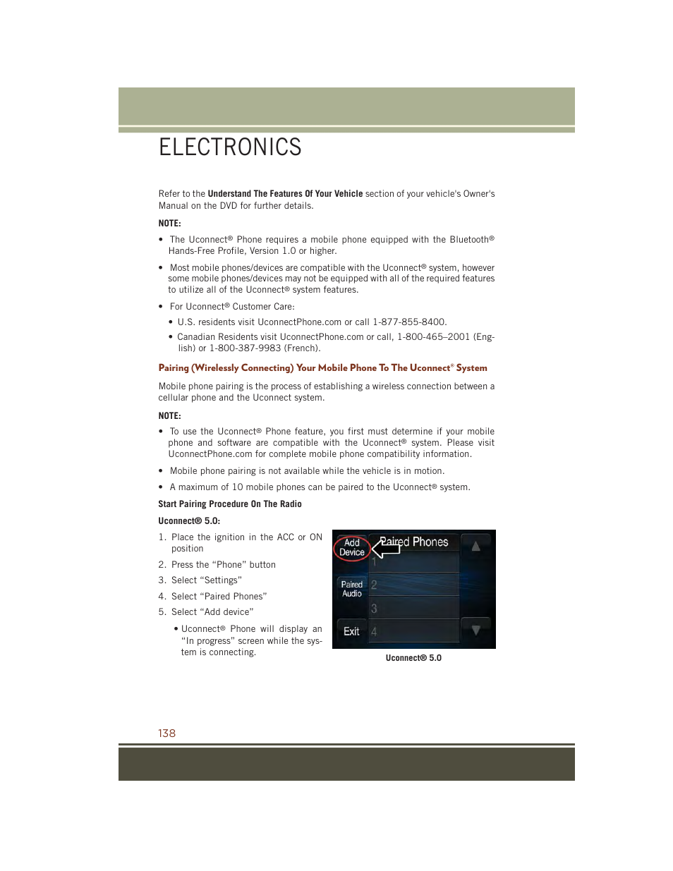 Electronics | Jeep 2015 Grand Cherokee SRT - User Guide User Manual | Page 140 / 268