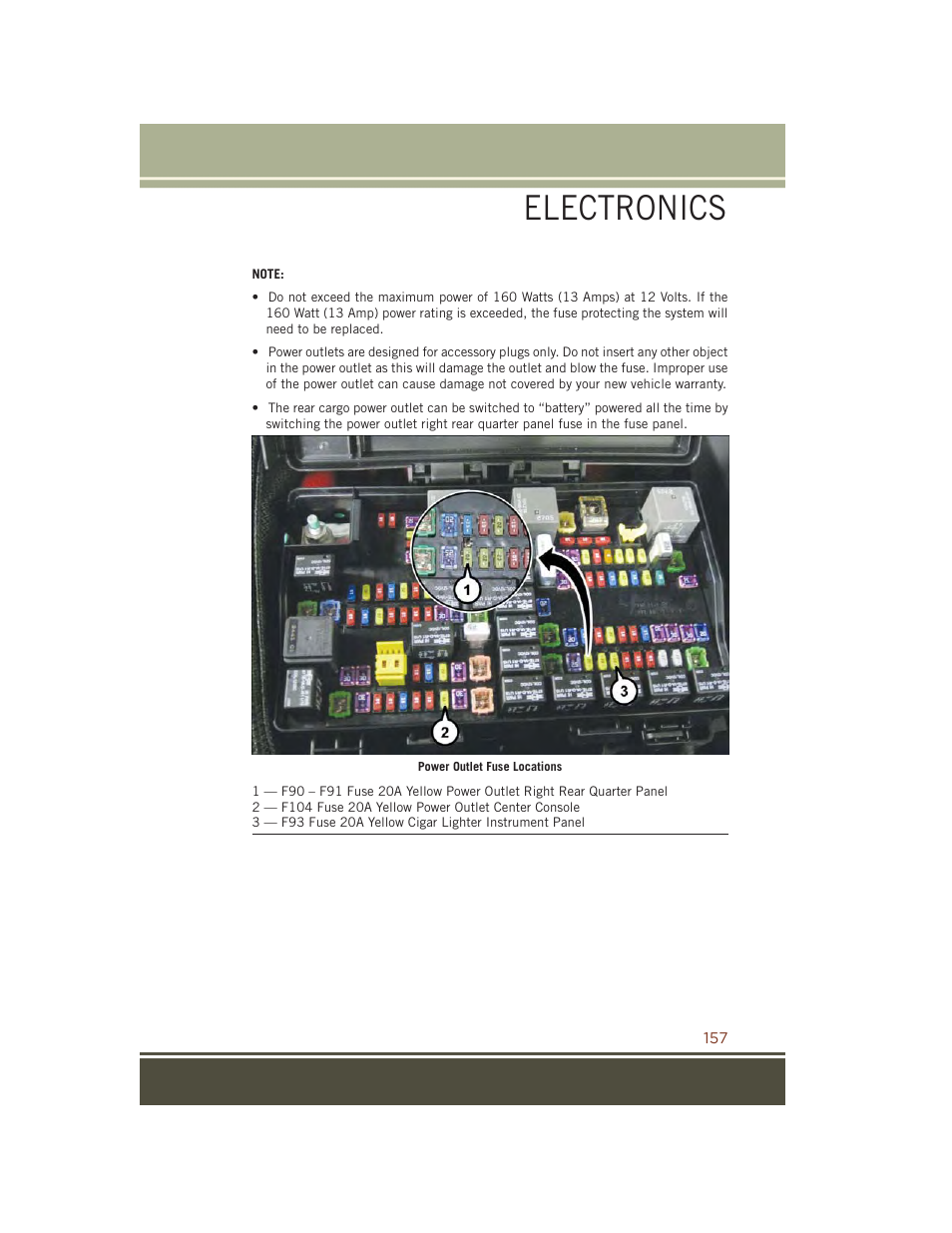 Electronics | Jeep 2015 Grand Cherokee SRT - User Guide User Manual | Page 159 / 268