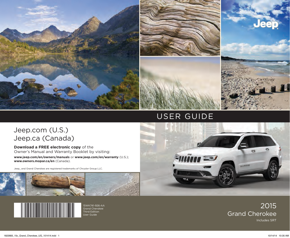 User guide, Grand cherokee | Jeep 2015 Grand Cherokee SRT - User Guide User Manual | Page 268 / 268